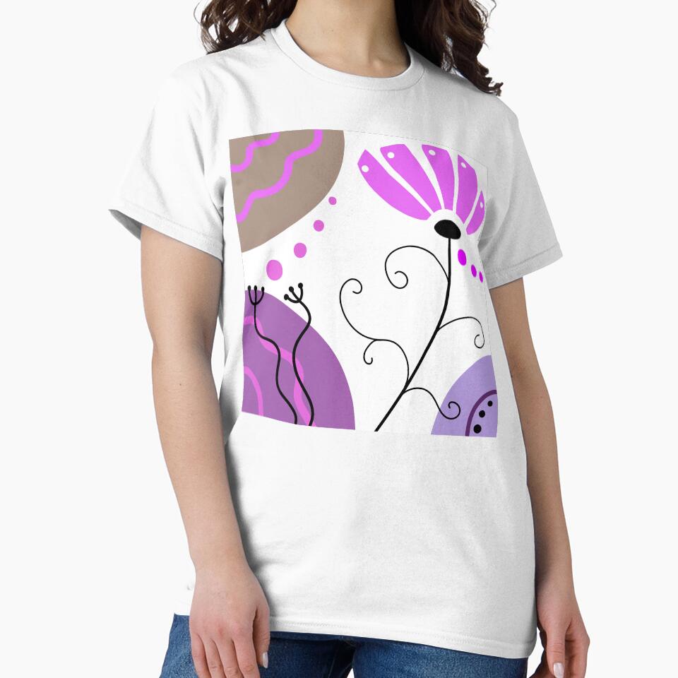Purple Whimsical Boho Design by Sartoris Art