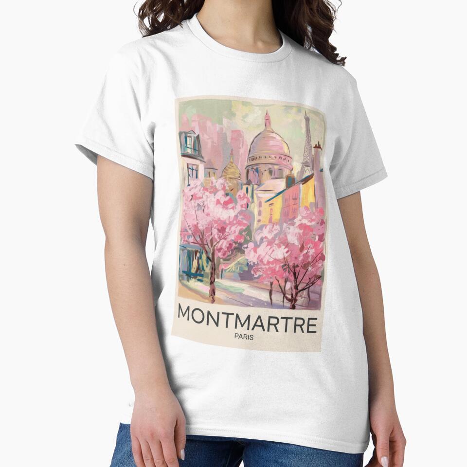 Montmartre Paris Travel Poster – Impressionist Art by CARRAANN