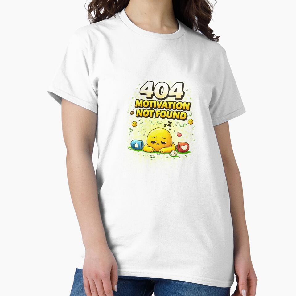 Geek Humor – 404 Motivation Not Found – Tech by Thethe-Shop