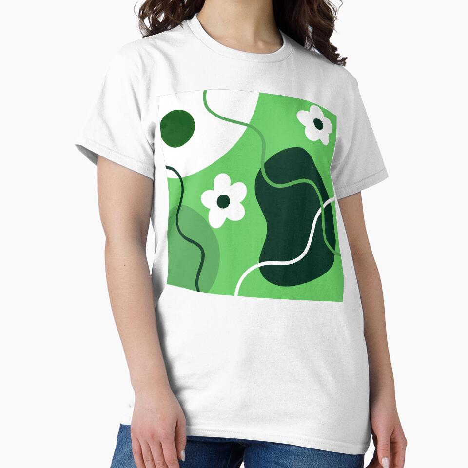 Boho Green Whimsical Nature by Sartoris Art