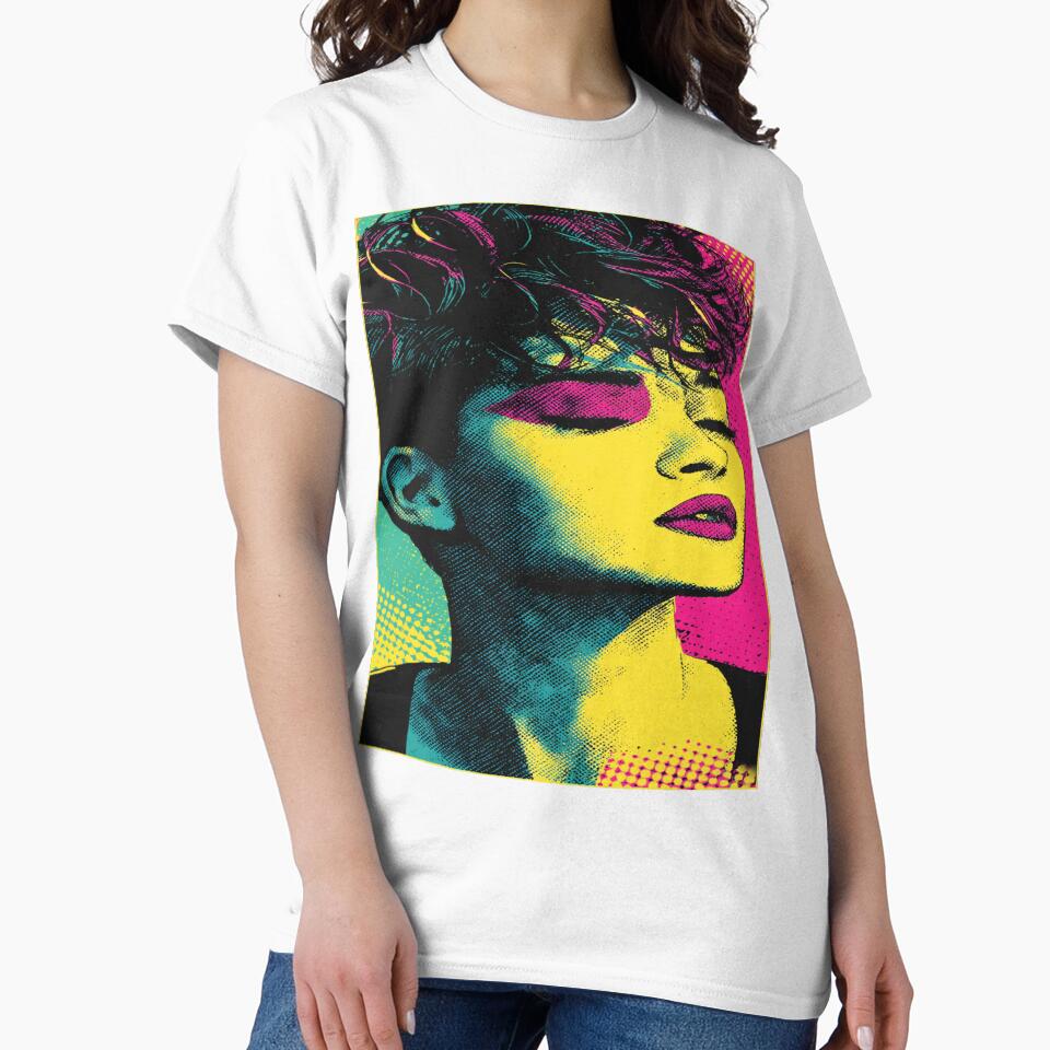 Girl Portrait Pop Art by NicolasGlowArt