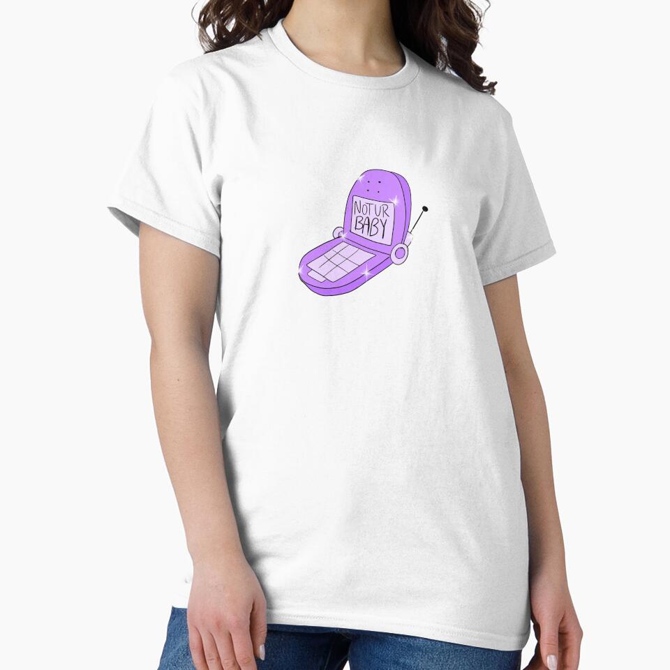Not Ur Baby Flip Phone (purple) by gross-girl99
