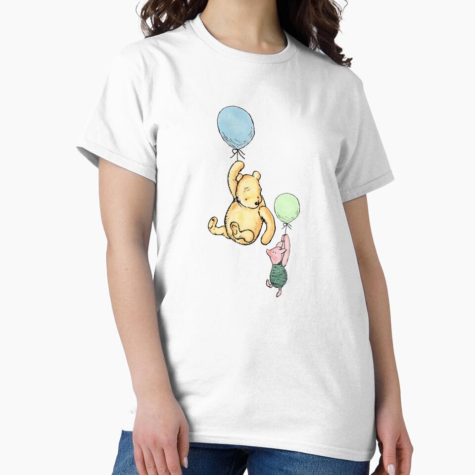 Winnie and Piglet Balloon Adventure by ColorFlowArt