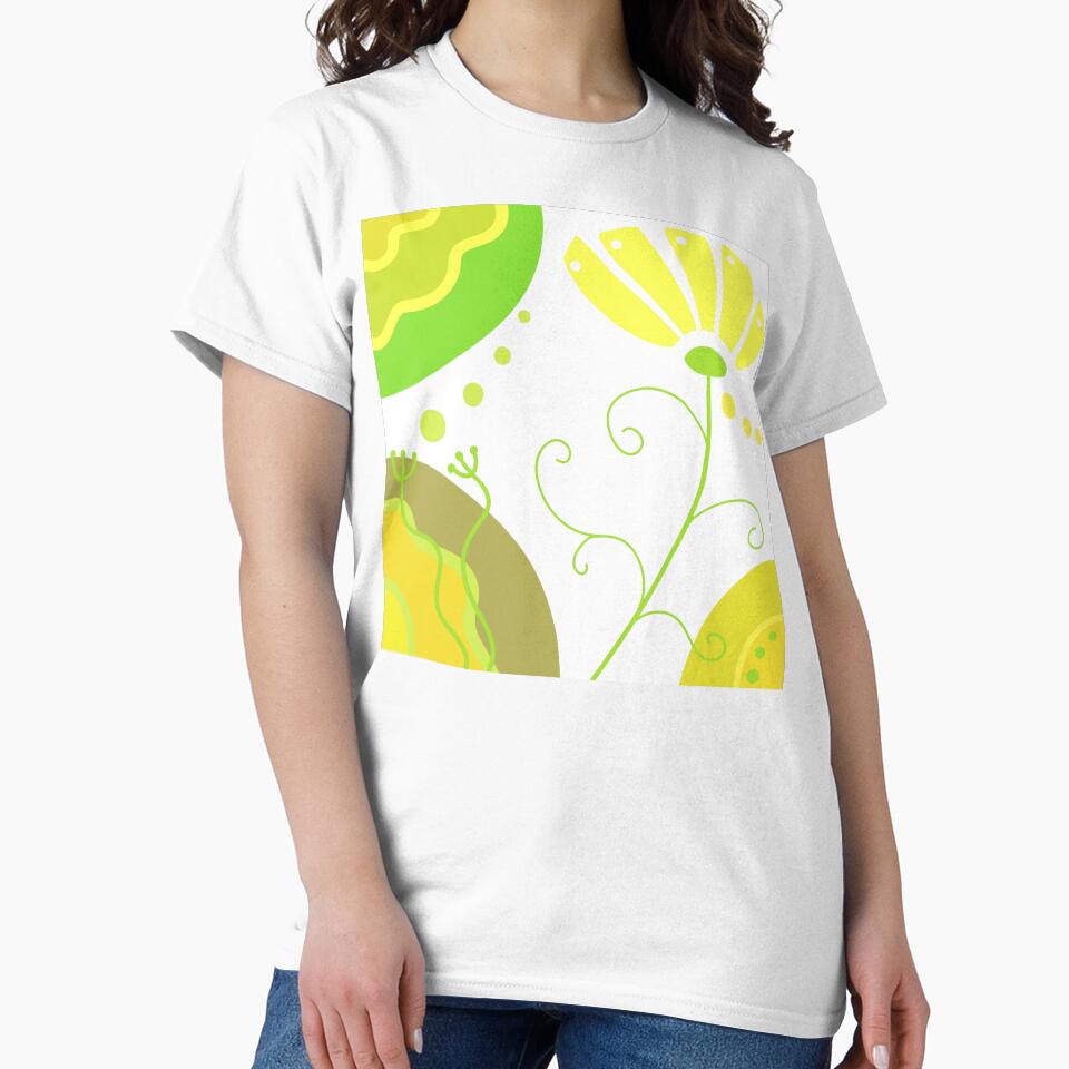 Vibrant Yellow Whimsical Boho Design by Sartoris Art