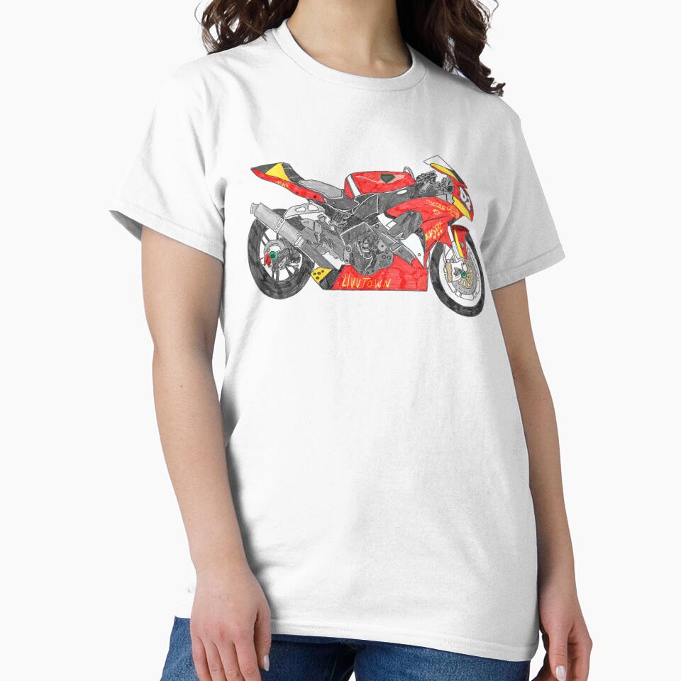 Red/Yellow Motorcycle by LivvTown
