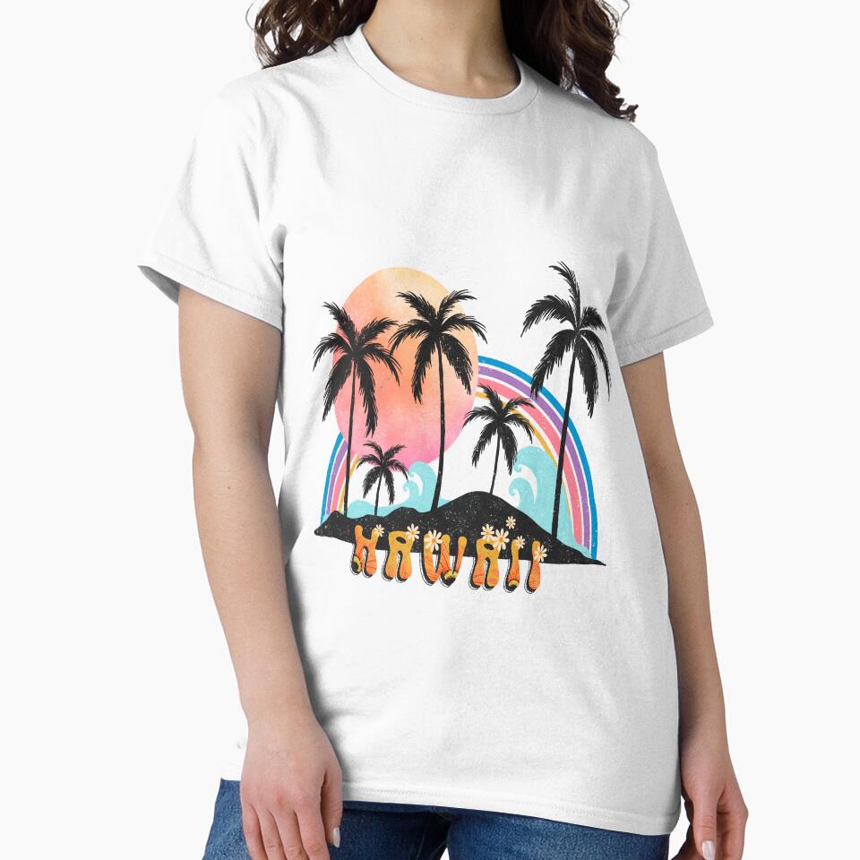 Boho Aethetic :vintage Boho landscape with Sun and Palms by remonss
