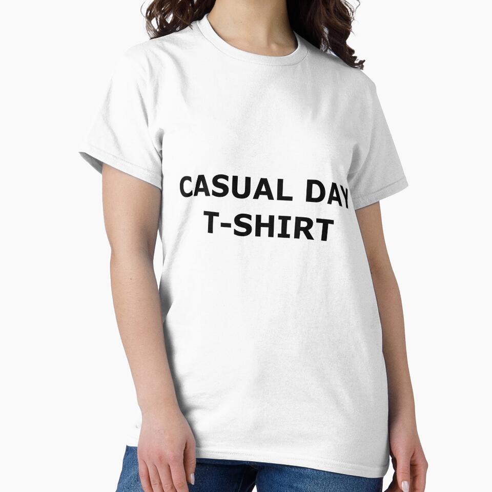 Casual Day Shirt – Minimalist Relaxed Tee by Mikidesign1988