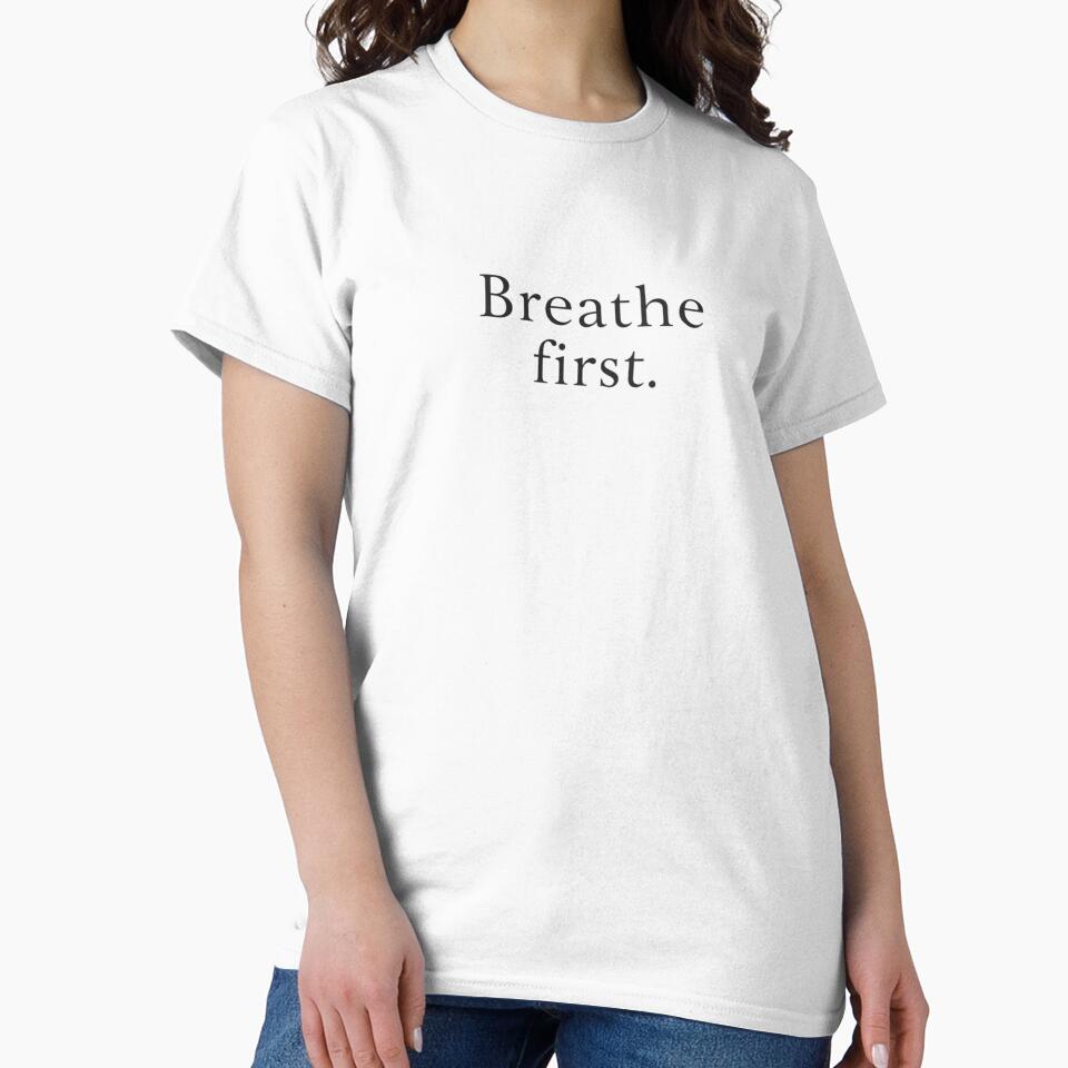 Breathe First – Minimal Mindful Typography by Irene Catchmind