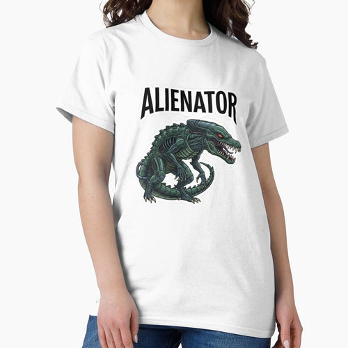 Alienator – Sci-Fi Alligator Movie Parody Sticker by Imaginarium of Chaos falcon88