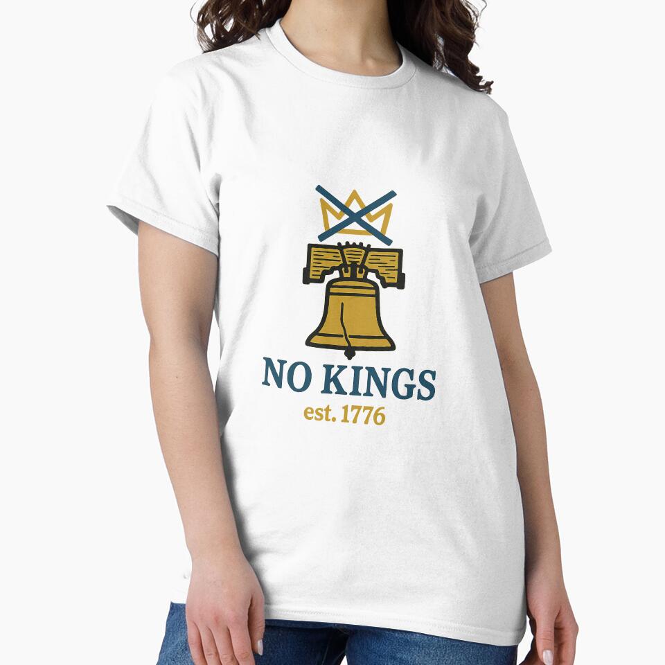 No Kings - Liberty Bell Revolution Design by Bratak