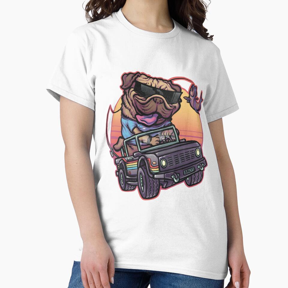 Salt Life Pug by Rough’s Cartoons