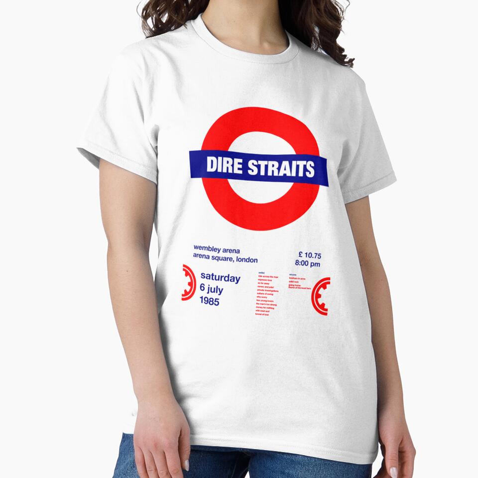 No205 MY Dire Straits Póster de concierto largo Camiseta by choxincainao884