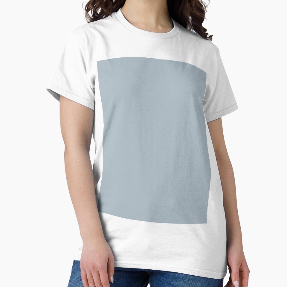 Plain Solid Color Chic Gray Pastel Blue Gray Neutral Blue Grey by mimihuang creations