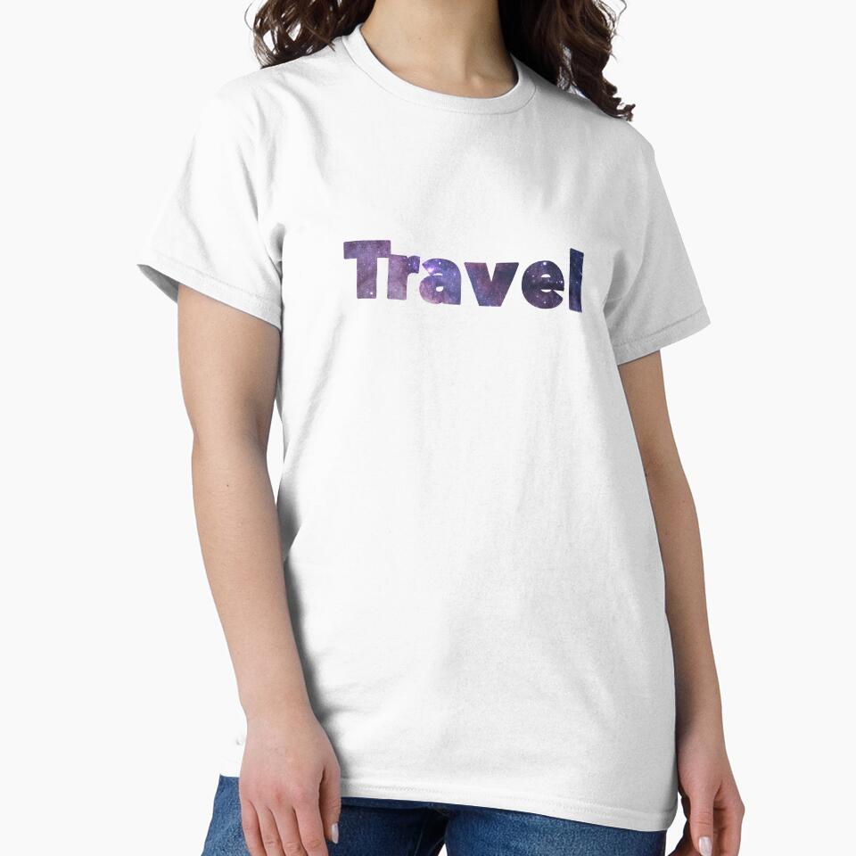 Travel with space background text by FEMstuff
