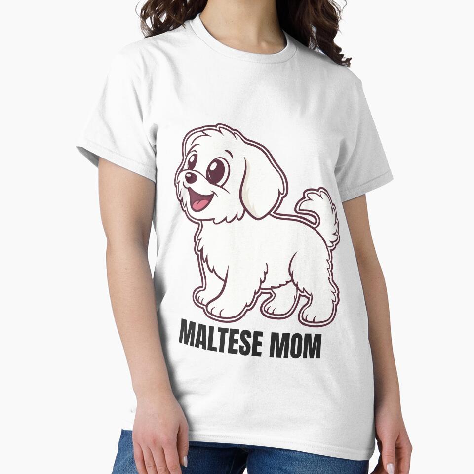 Cute Maltese Dog Mom Design by Pawcrafted