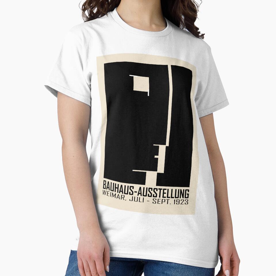 Bauhaus homage Modern Gallery Abstract Vintage Beige Black Shape Minimalist Print by AtelierDiKoko