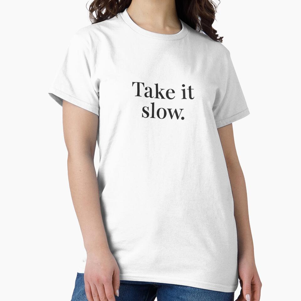 Take It Slow – Minimal Calm Typography Design by Irene Catchmind