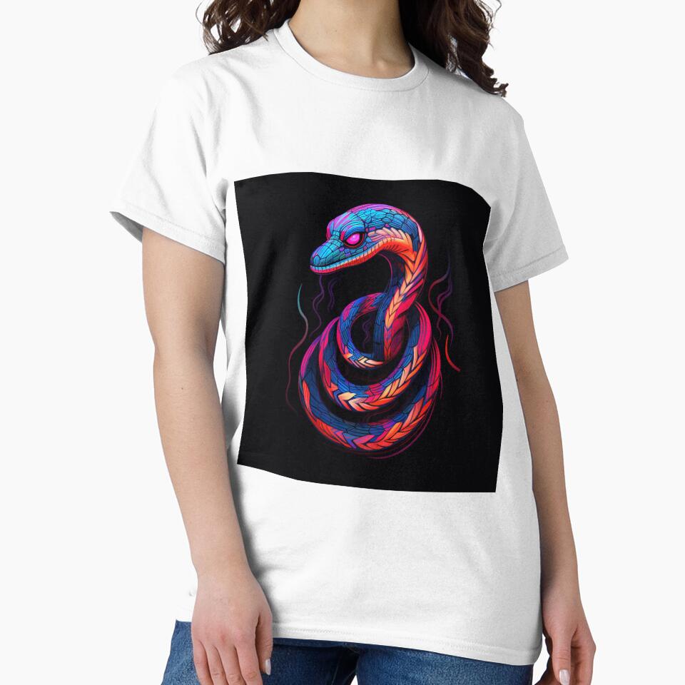 Snake Neon Pop Art 1 by AstroRisq