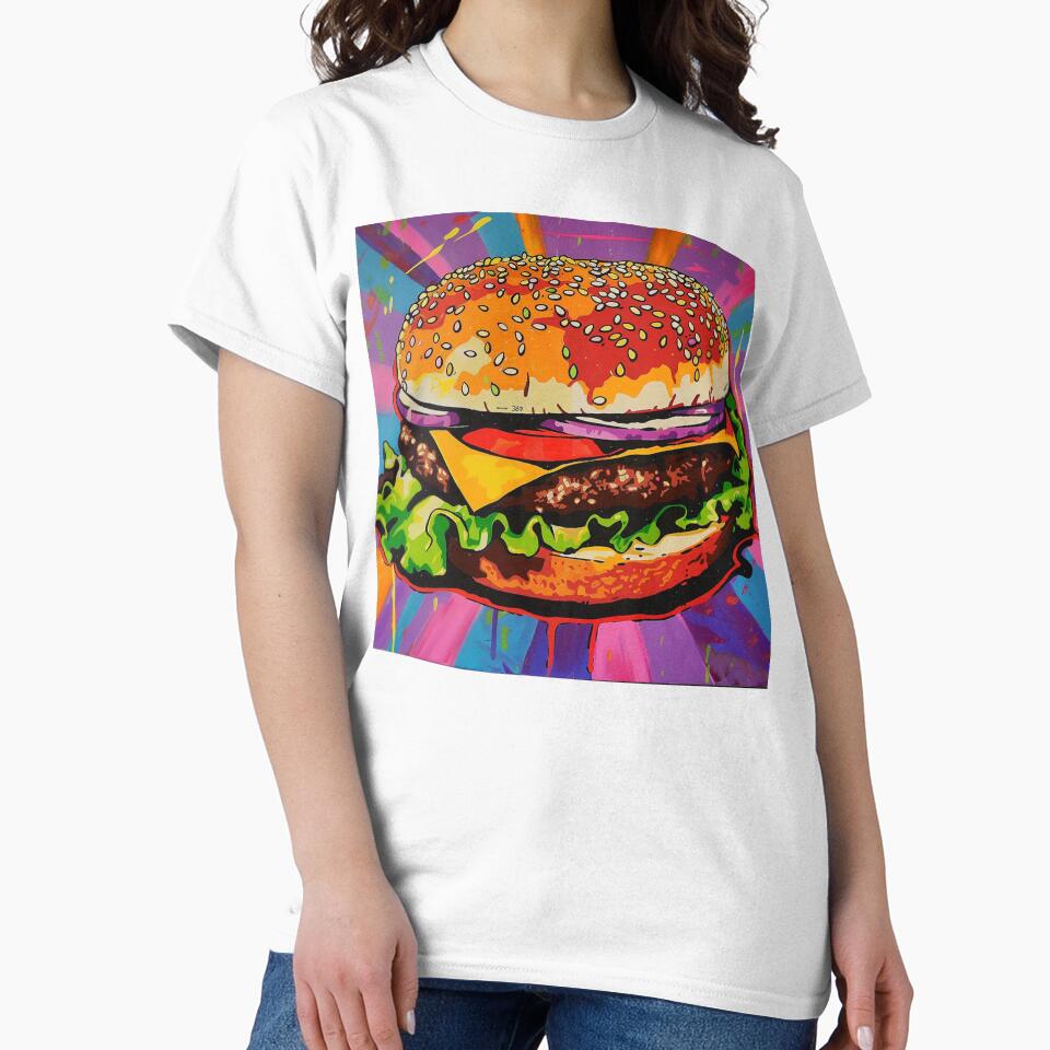 Hamburger Pop Art 3 by AstroRisq