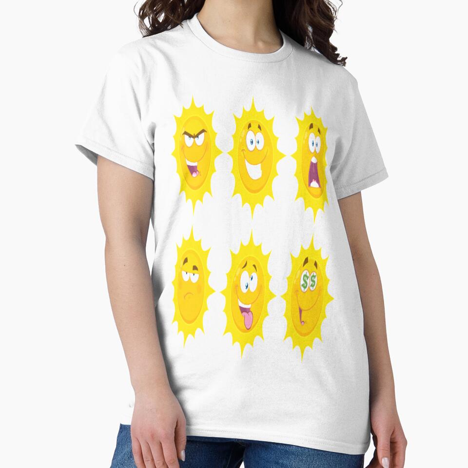 Funny yellow sun face sticker by angel1818