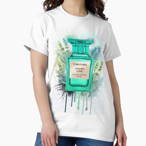 Azure Lime inspired designer fragrance art by Artfully Yours