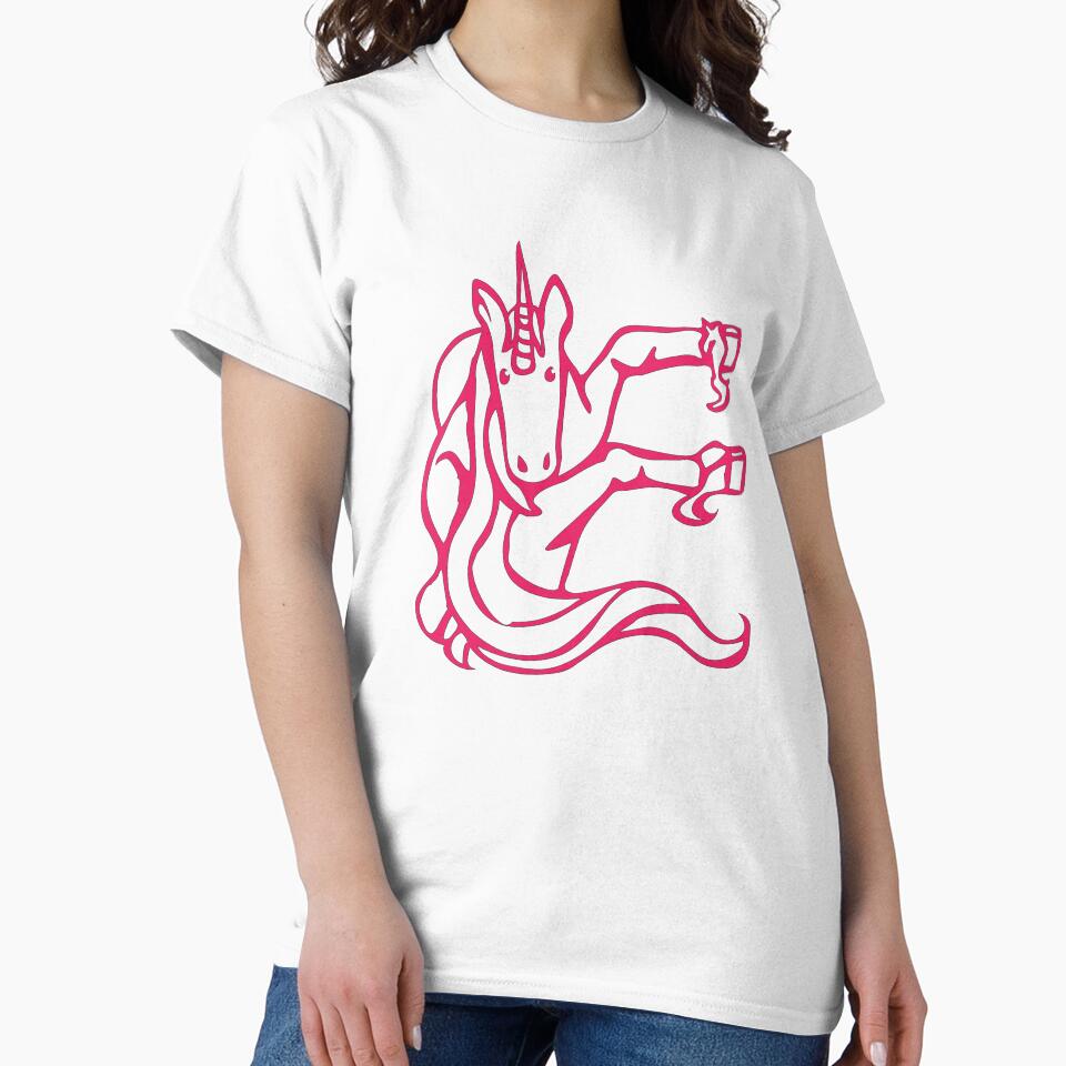 Unicorn Initial Monogram E by Rajeev  Singh