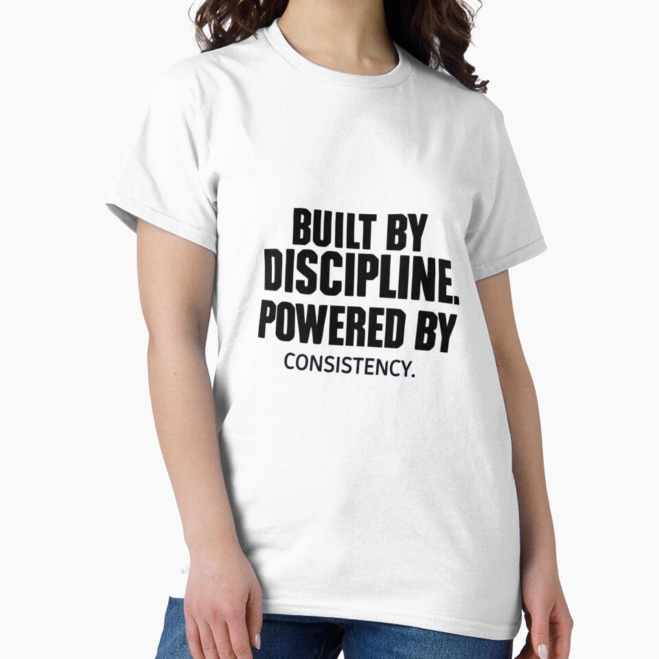 Built by Discipline Fitness Shirt – Gym Motivation Apparel by guchieworld21