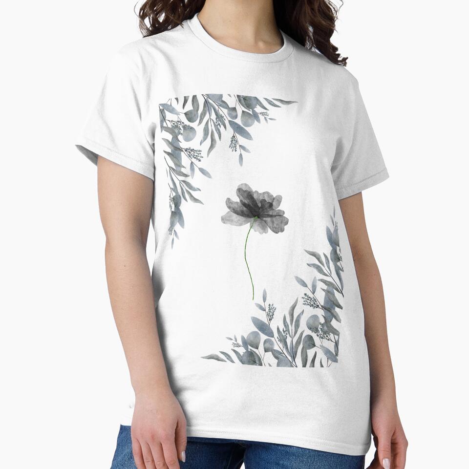 Grey flower design by TRISHA A BARNETT