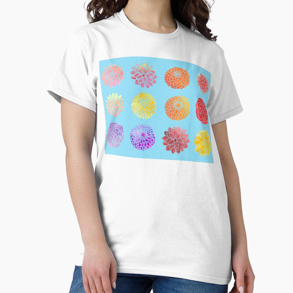 Watercolor Dahlias by GraceT26