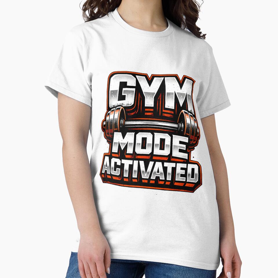 GYM Mode Activated Fitness Motivation by WaveInkDesigns