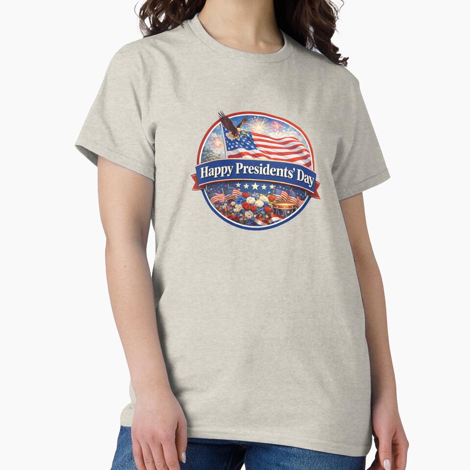 Presidents'Day - Classic American Patriotic Emblem by CzipipitoStudio