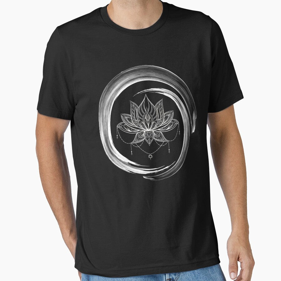 Flower of Life in Lotus Mandala good Vibe Graphic by Tannumoni