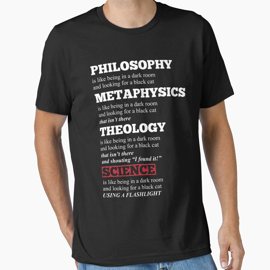 Funny Philosophy Metaphysics Theology Science Joke by Koffeecrisp