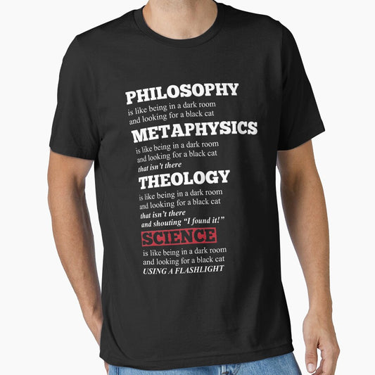 Funny Philosophy Metaphysics Theology Science Joke by Koffeecrisp
