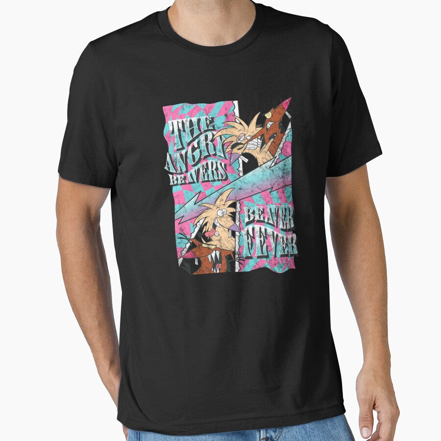 Angry Beavers Retro 70's Beaver Fever Classic Logo by FifthSun