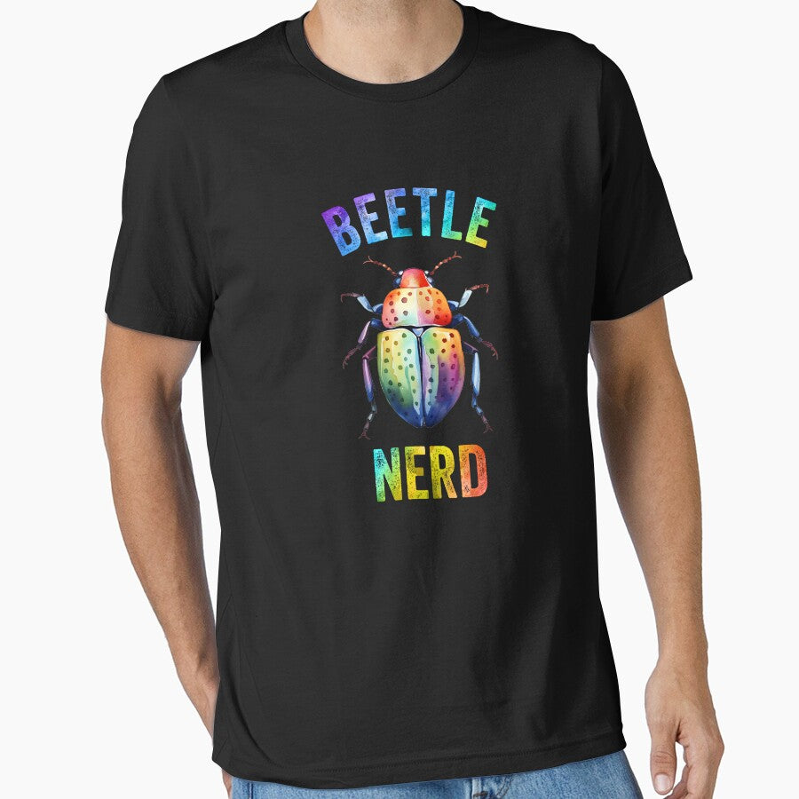 Beetle Nerd Colorful Watercolor Beetle by Zurickdesigns