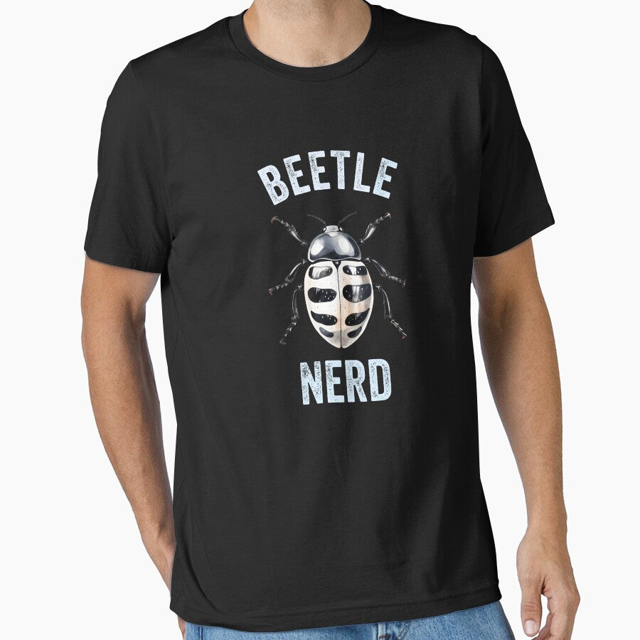 Beetle Nerd Black & White Watercolor Beetle by Zurickdesigns