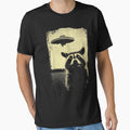 Funny Raccoon UFO Selfie by Merch Madness
