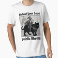 Defend Your Local Public Library Funny Knight Cat by will freed18