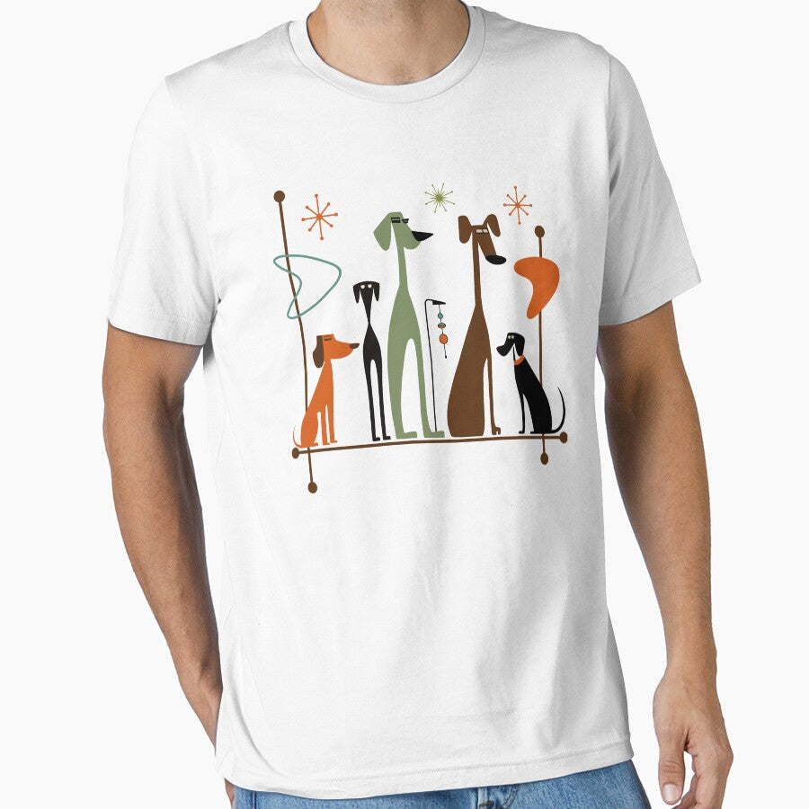 Retro Mid-Century Modern Dogs 50s 60s Style by gogo-jr
