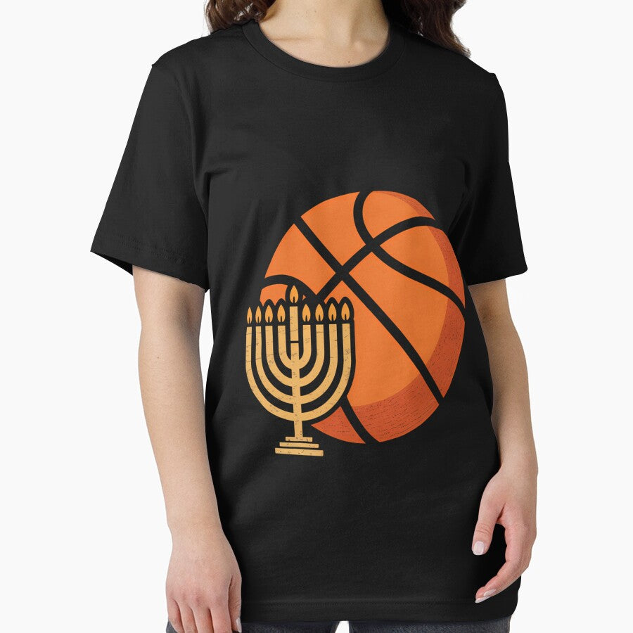 Jewish Basketball Menorah Hanukkah Chanukah Sport Lover by ValerieRodrigue