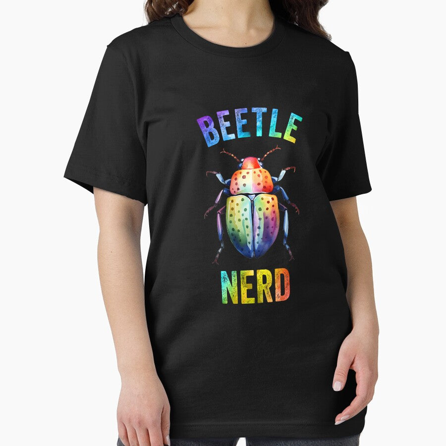 Beetle Nerd Colorful Watercolor Beetle by Zurickdesigns