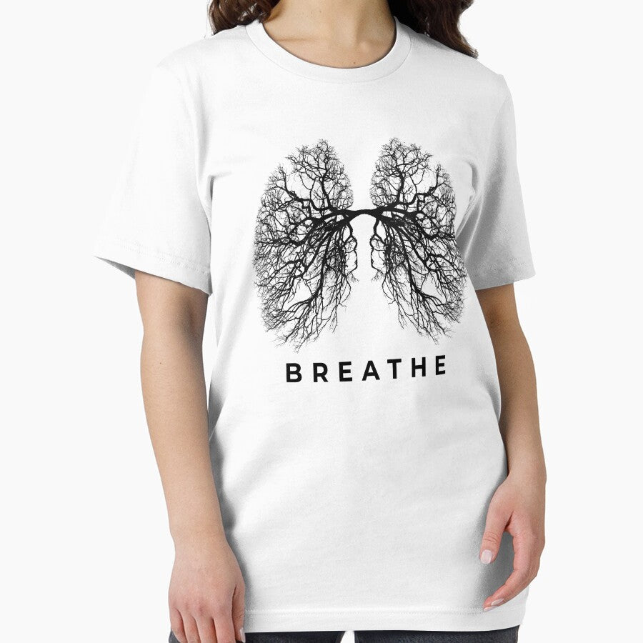 Breathe - Tree Lungs Of Nature - Just Breathe Yoga Tree Of Life T-Shirt by LaoTzuQuotes