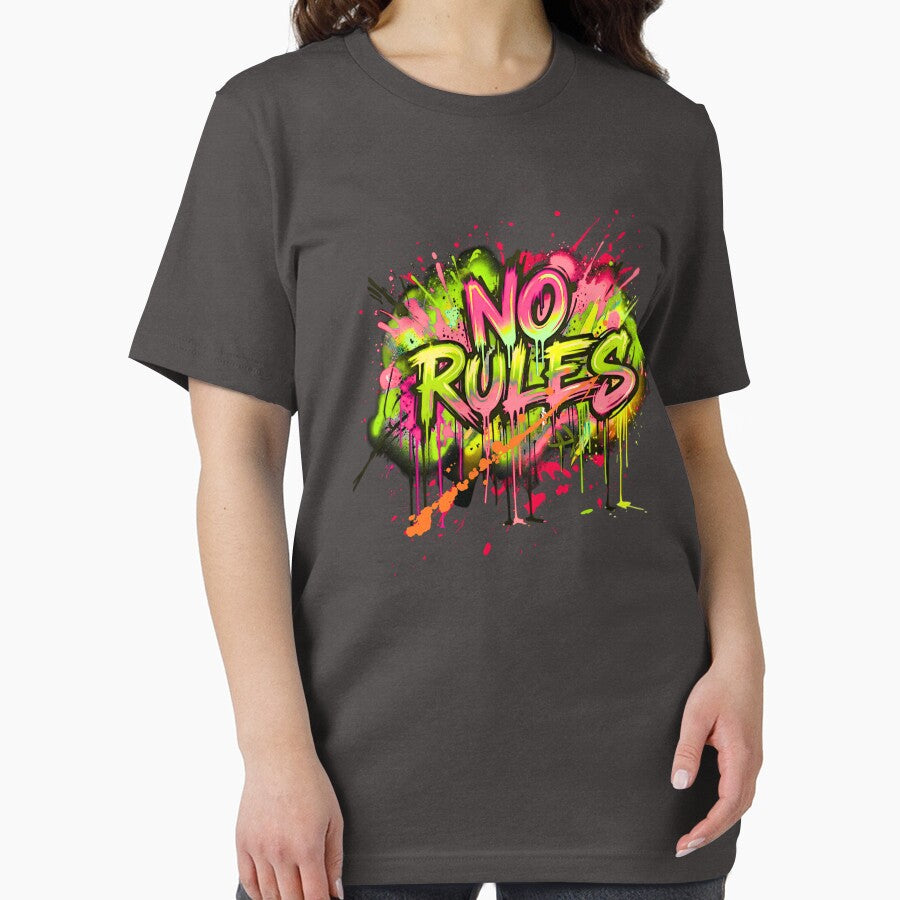 No Rules- Underground Graffiti Streetwear T-Shirt by typoinspired