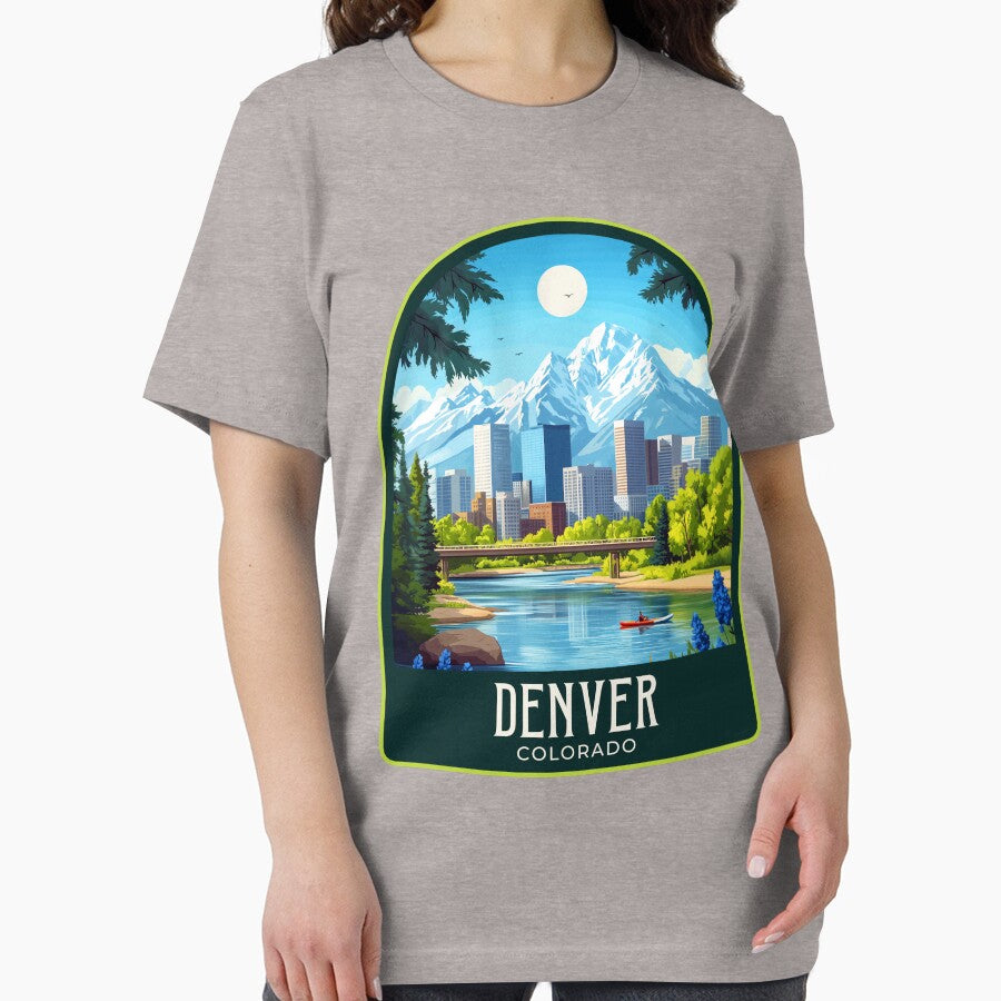 Denver Vintage Travel Illustration by HomeLivingCo