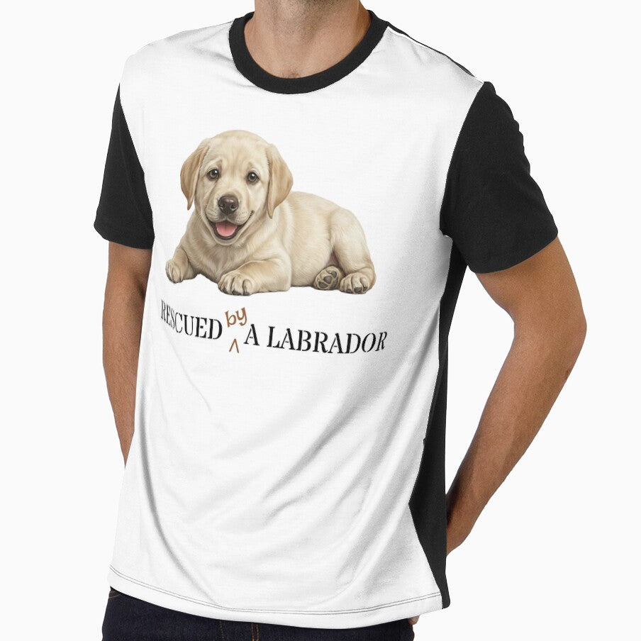 Yellow Labrador Puppy Owner Gift: Rescued (by) a Labrador by MFOriginals