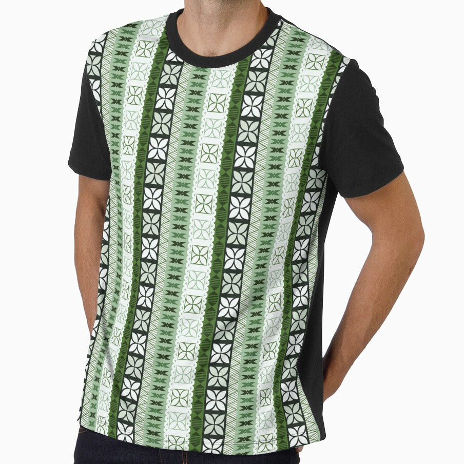 Pasifika Alisi Pattern - Green by lolomastudio
