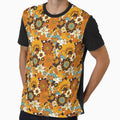70s 60s retro Flower Power, Floral Pattern by Ink Tally