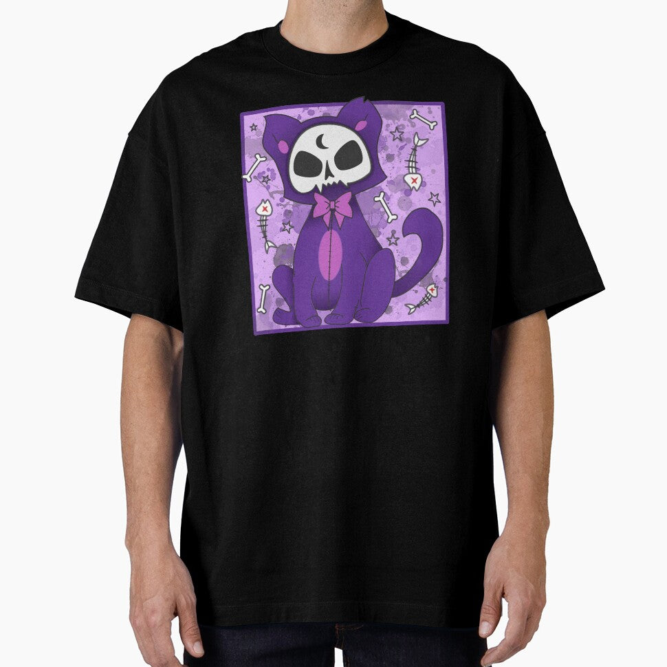 Pastel goth cute purple cat by Kink Collective