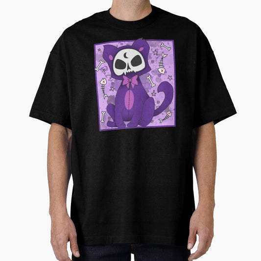 Pastel goth cute purple cat by Kink Collective